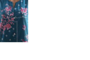unstitched printed self strip lawn 3 piece