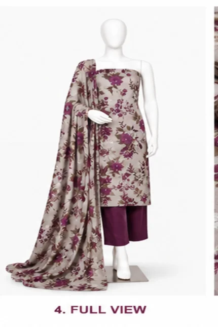 Meheriya Floral Printed 3-Piece Lawn Suit – Elegant Summer Collection